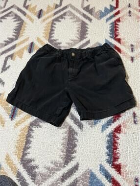 Chubbies Originals Shorts Small S Black 7" Inseam Elastic Waist Casual Summer